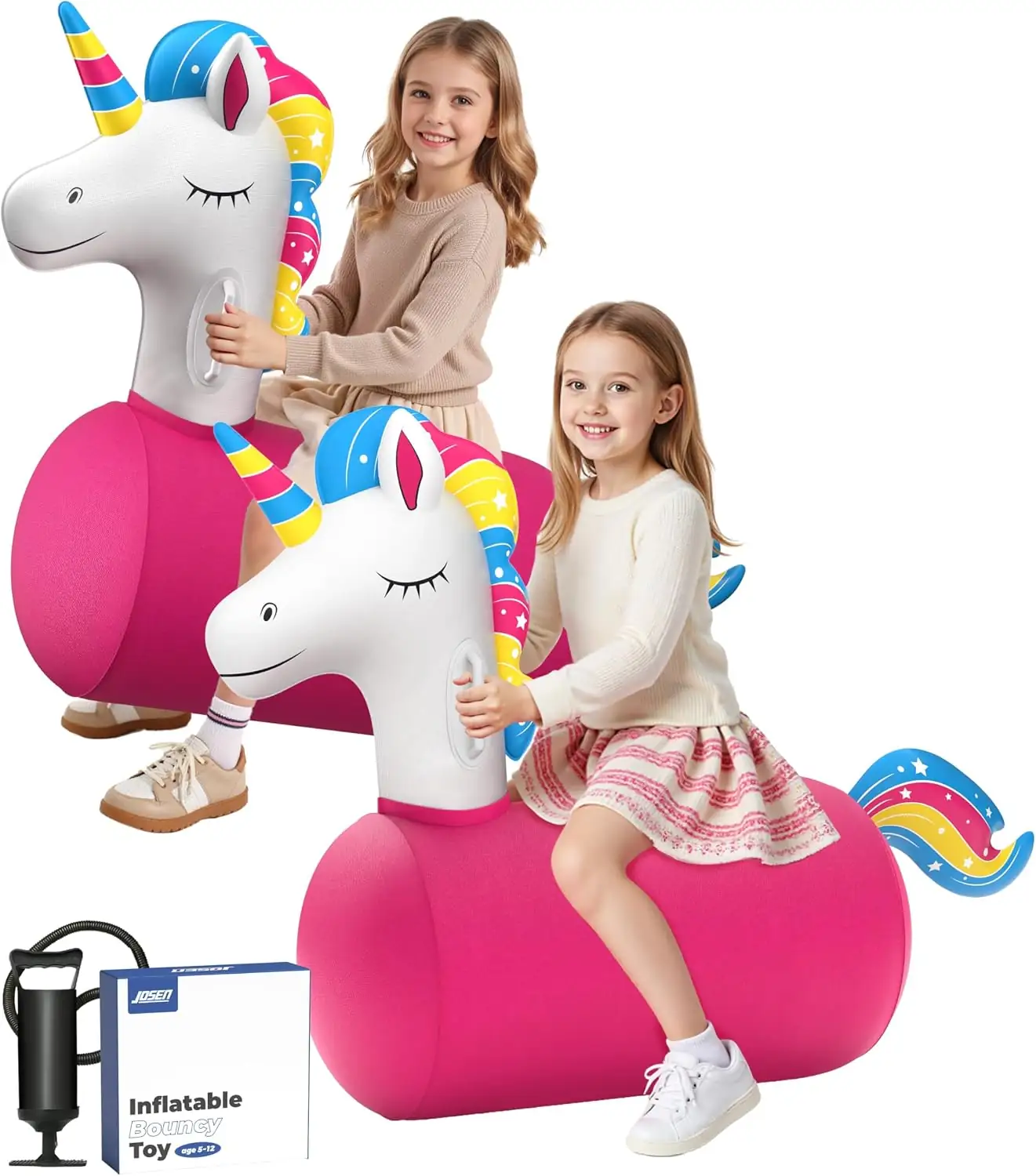 JOSEN Large Inflatable Bouncy Unicorn… — Photo 1