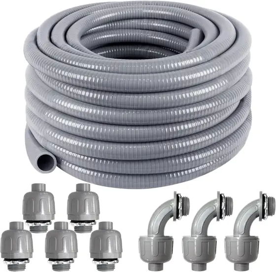 1inch 50ft Electrical Conduit Kit,Liquid-Tight… — Photo 1