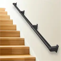 Industrial Stair Railing: Metal Handrails… — Photo 1