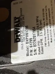 DEWALT 3600 PSI 2.5 GPM… — Photo 7