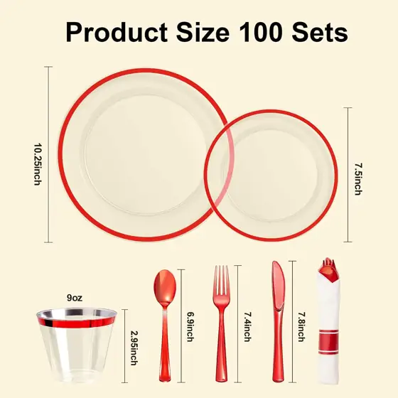 BESTSTAR 700PCS Clear and Red… — Photo 3