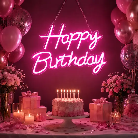 Happy Birthday Neon Sign for… — Photo 2
