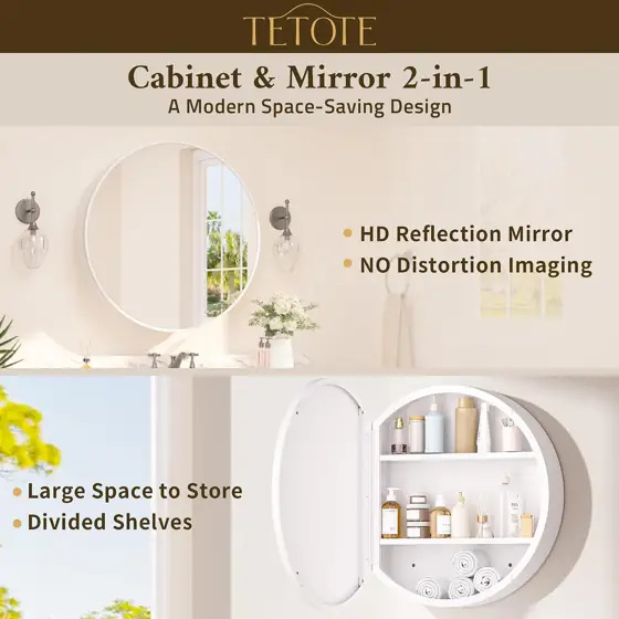 TETOTE 20x20 Inch Medicine Cabinet… — Photo 3