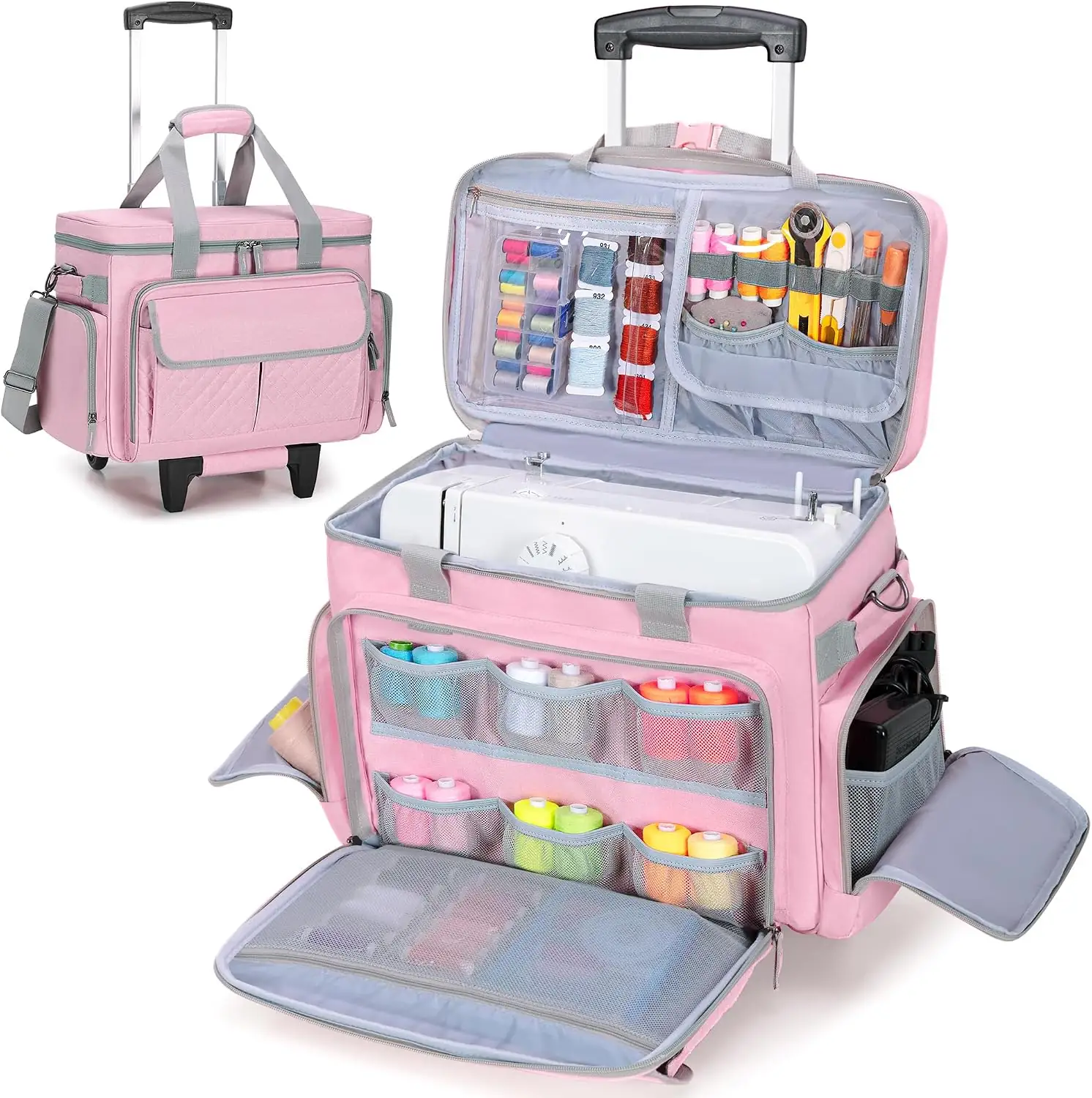 LUXJA Rolling Sewing Machine Case… — Photo 1