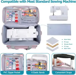 LUXJA Rolling Sewing Machine Case… — Photo 2
