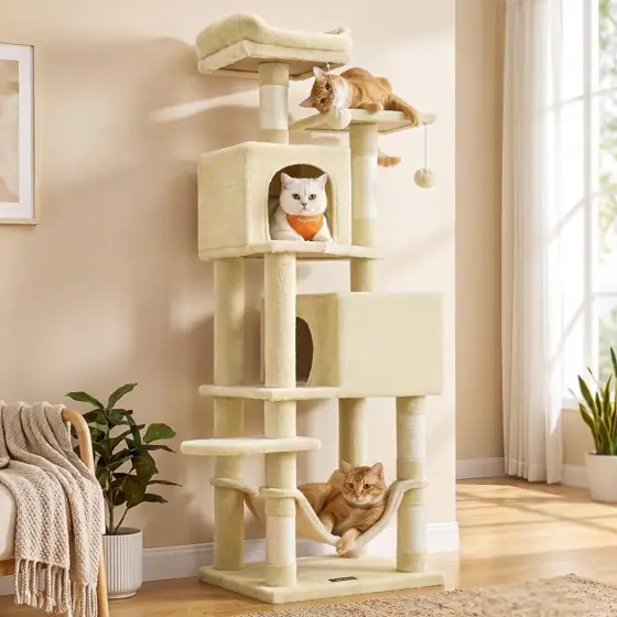 Feandrea Cat Tree, 59.5-Inch Tall… — Photo 1