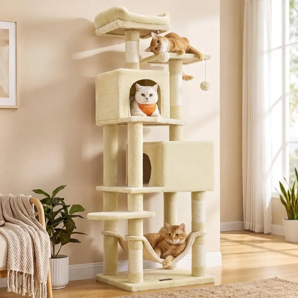 Feandrea Cat Tree, 59.5-Inch Tall… — Photo 1