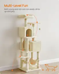 Feandrea Cat Tree, 59.5-Inch Tall… — Photo 3