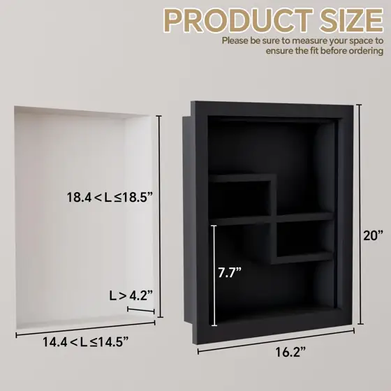 Solid Wood 14x18 Recessed Medicine… — Photo 2