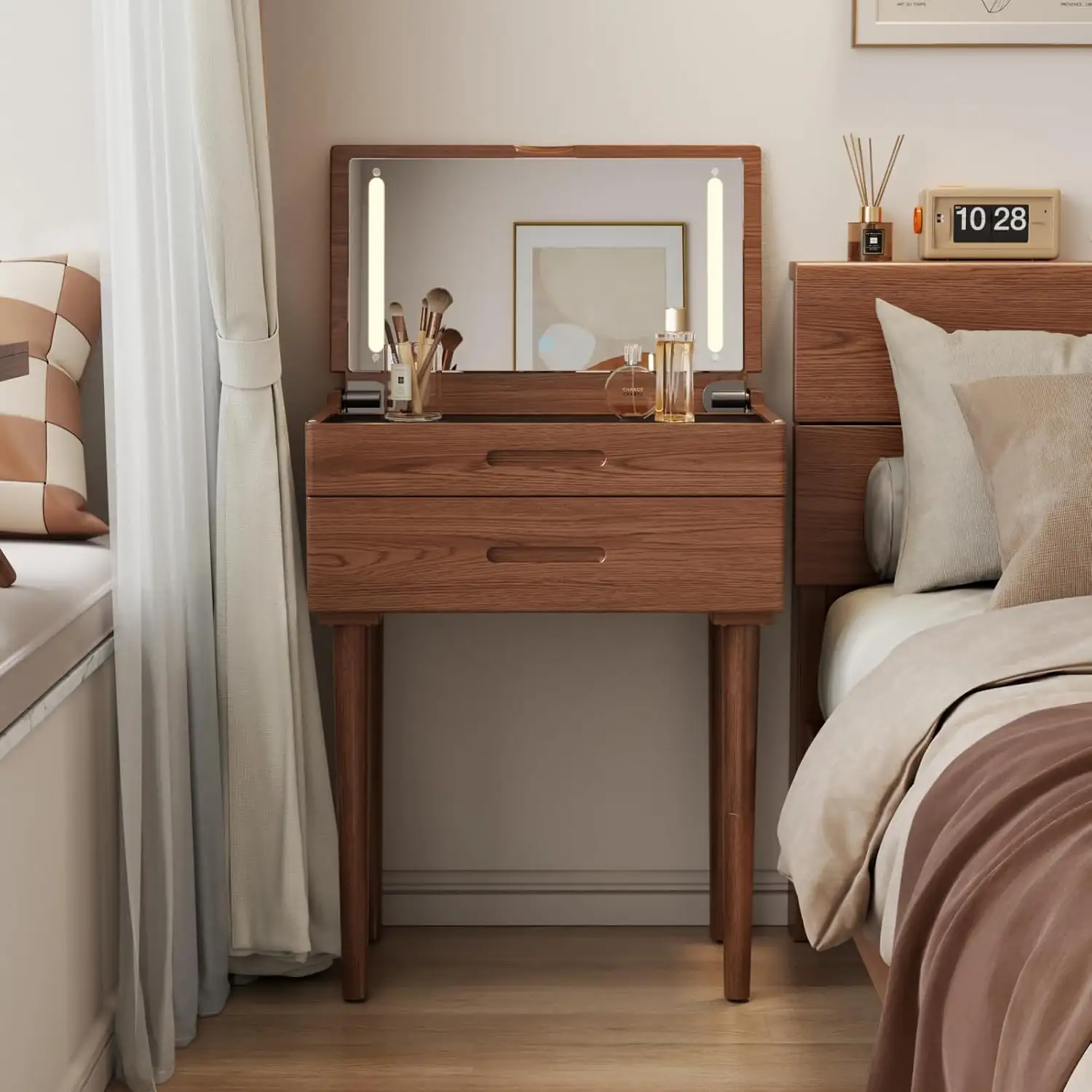 Muwuele Solid Wood Vanity Desk… — Photo 1