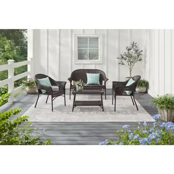 Emerald View Brown Wicker Outdoor… — Photo 2