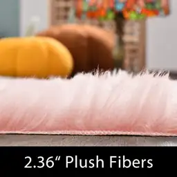 Latepis Pink Runner Faux Sheepskin… — Photo 2