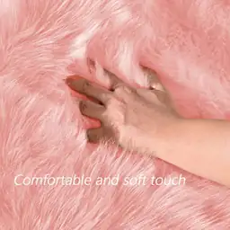 Latepis Pink Runner Faux Sheepskin… — Photo 4
