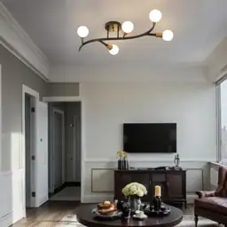 Black and Gold Modern Sputnik… — Photo 2