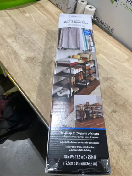 Mainstays 4-Tier Shoe Rack, Rich… — Photo 5