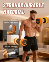 Adjustable Dumbbells Set 22.5 lb,… — Photo 4