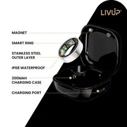 LivUp Smart Ring, Silver, Size… — Photo 3