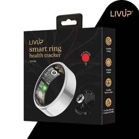 LivUp Smart Ring, Silver, Size… — Photo 4