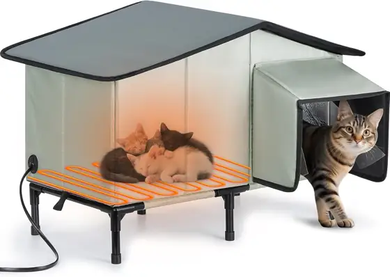 Heated Outdoor Cat House -… — Photo 1