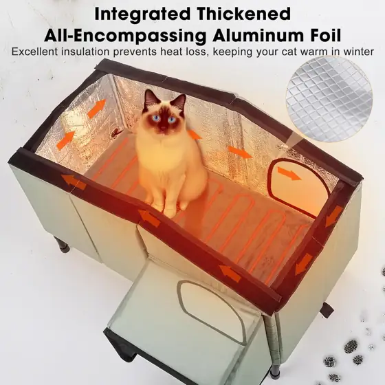 Heated Outdoor Cat House -… — Photo 3