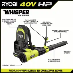 40V HP Brushless Whisper Backpack… — Photo 4