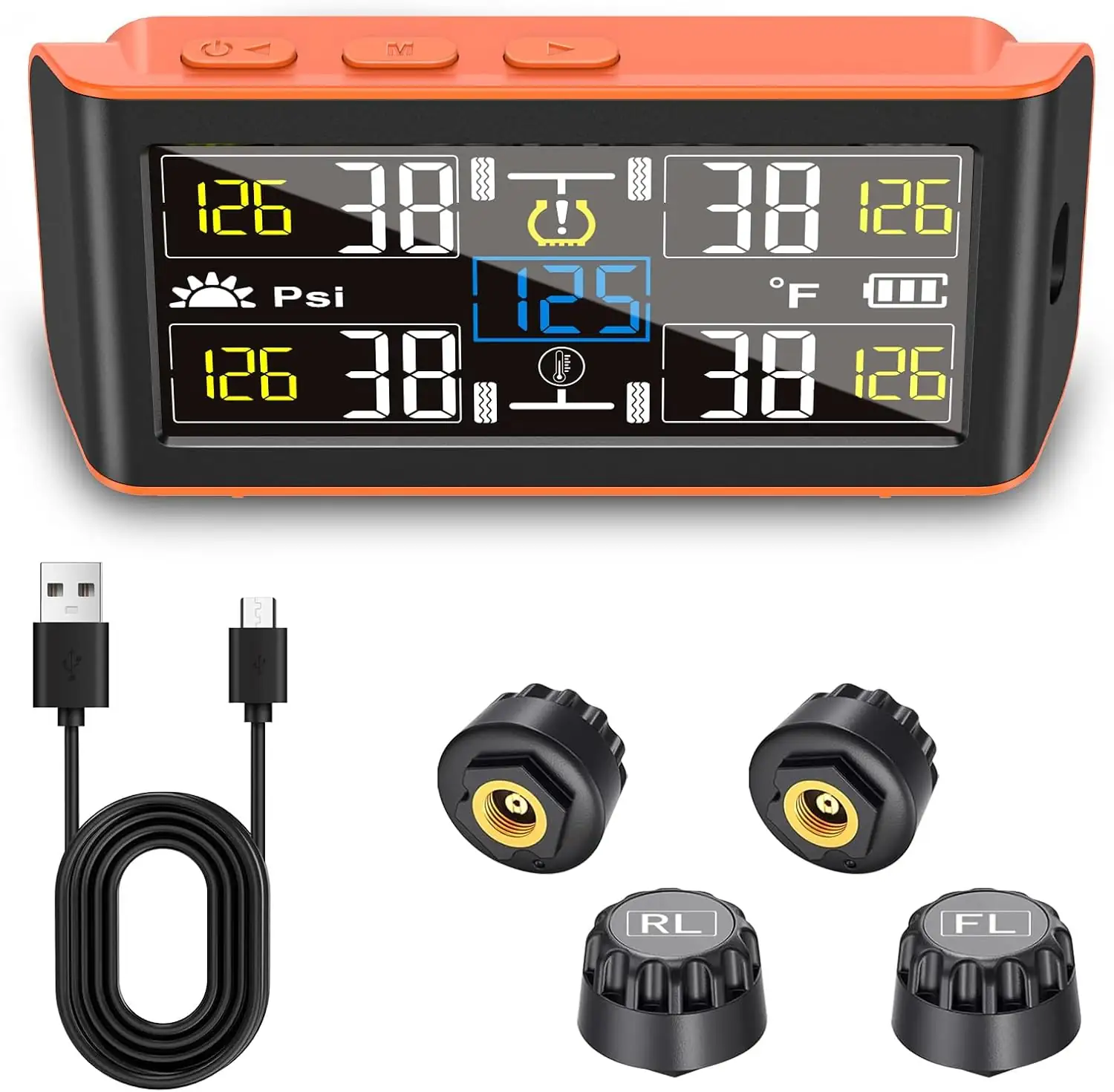 RV TPMS with 4 Sensors,… — Photo 1