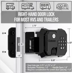 Clatoon RV Keyless Entry Door… — Photo 2