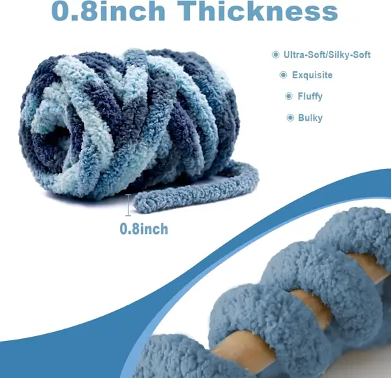 Chunky Chenille Yarn #8, Thick… — Photo 3