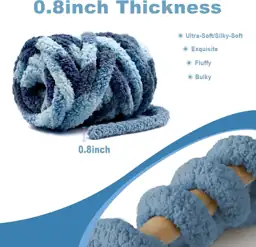 Chunky Chenille Yarn #8, Thick… — Photo 3