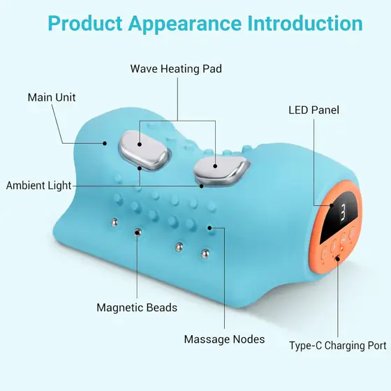 Neck Massager with Heat for… — Photo 3