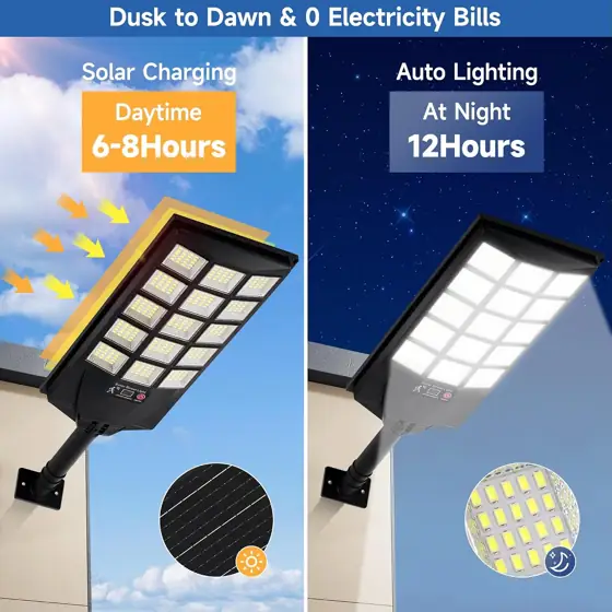 Solar Lights Outdoor Waterproof 6500K… — Photo 2