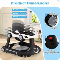 INFANS 9-in-1 Foldable Baby Walker… — Photo 4