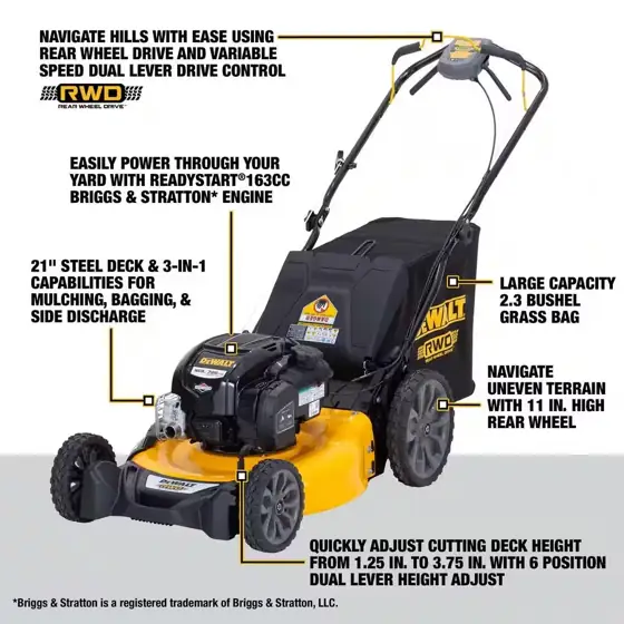 DEWALT 21in. 163cc Briggs &… — Photo 2