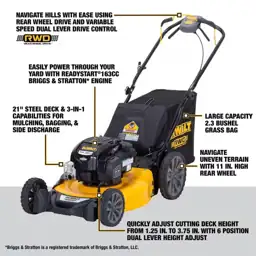DEWALT 21in. 163cc Briggs &… — Photo 2