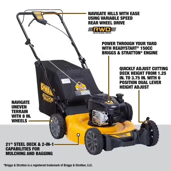 DEWALT 21 in. 150cc Briggs… — Photo 3