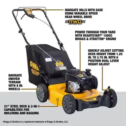 DEWALT 21 in. 150cc Briggs… — Photo 3