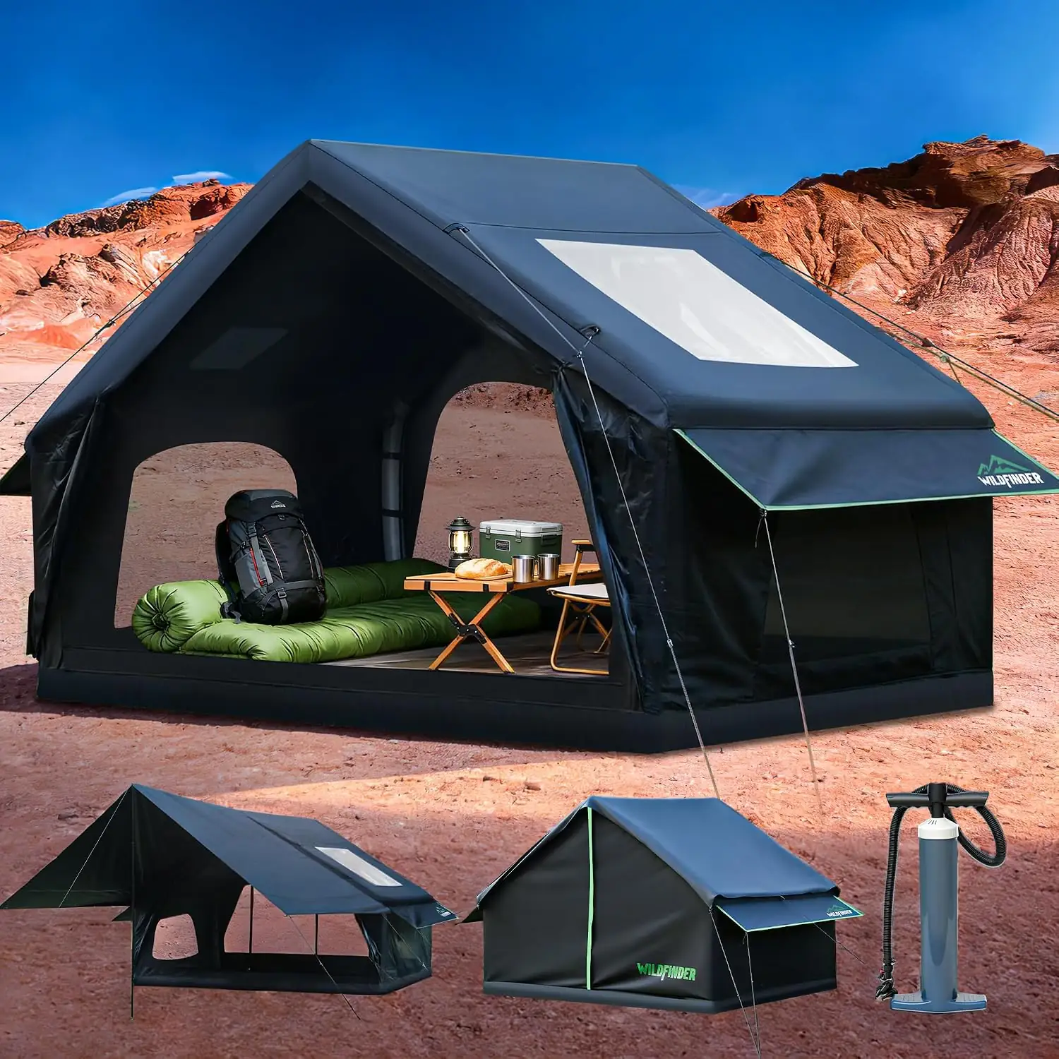 Inflatable Tent with Skylight &… — Photo 1