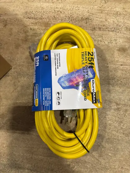 DuroMax 25-ft 12/3 Yellow 3… — Photo 5