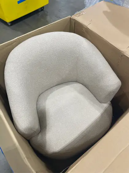Mainstays Boucle Swivel Accent Chair,… — Photo 5