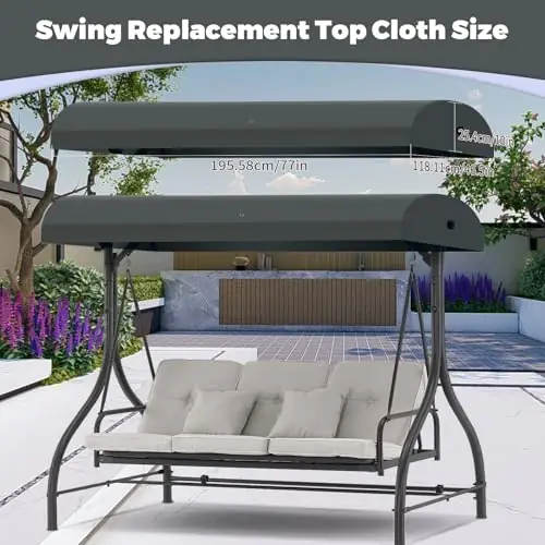 Porch Swing Canopy Replacement for… — Photo 3