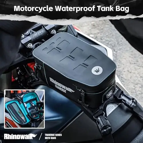 Rhinowalk 2L Waterproof Motorcycle Tank… — Photo 3
