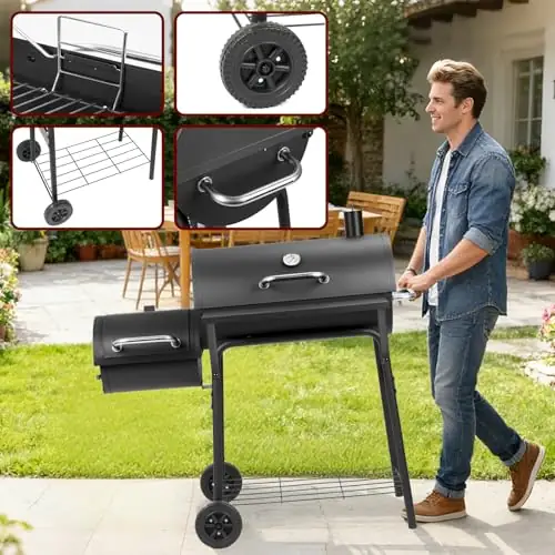 Charcoal Grill Offset Smoker 535… — Photo 3