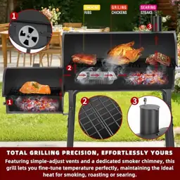 Charcoal Grill Offset Smoker 535… — Photo 4