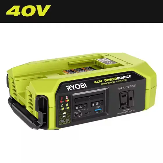 RYOBI 40V 300-Watt Portable Battery… — Photo 1