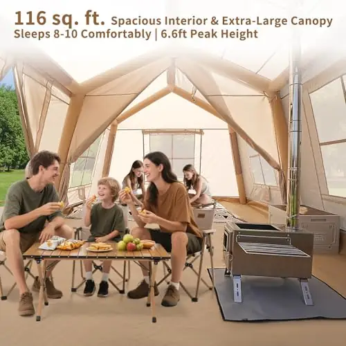 Inflatable Tent, Easy Setup 4/6/8/10/12… — Photo 2