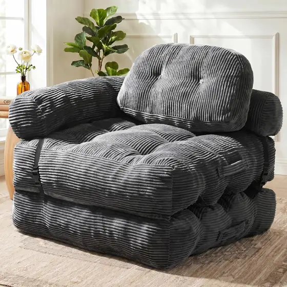Folding Sofa Bed, L-Shaped Couch… — Photo 1