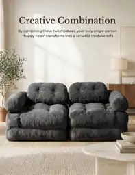 Folding Sofa Bed, L-Shaped Couch… — Photo 4