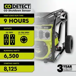 RYOBI 8125-Watt Gasoline Powered Portable… — Photo 2
