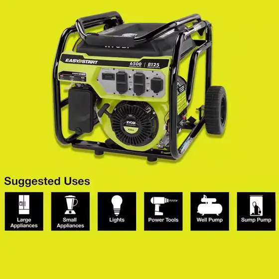 RYOBI 8125-Watt Gasoline Powered Portable… — Photo 4