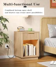 Akxomel Fluted Nightstand Set 2… — Photo 4